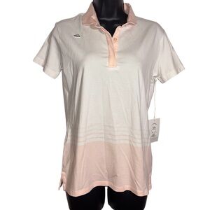 Radmor Women’s Golf Polo Shirt Soft Pima Cotton Ombre Pale Pink Women’s Medium